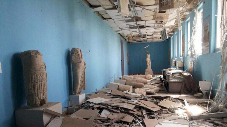 Ransacked archeological museum
