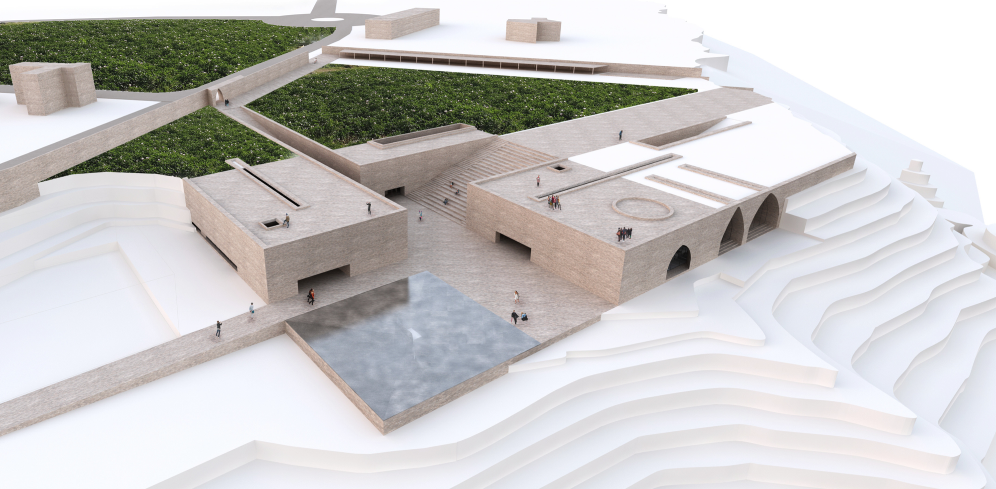 Bamiyan cultural center mock up